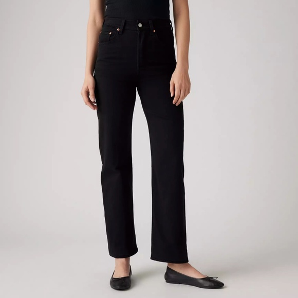 Levi's Black Straight Leg Women's Jeans - Picture 1 of 6